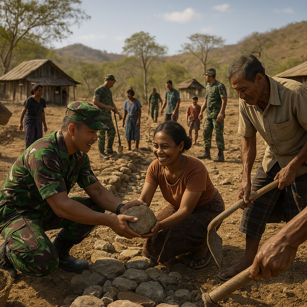 Dari Lapangan ke Masyarakat: Program TNI Manunggal Membangun Desa di NTT