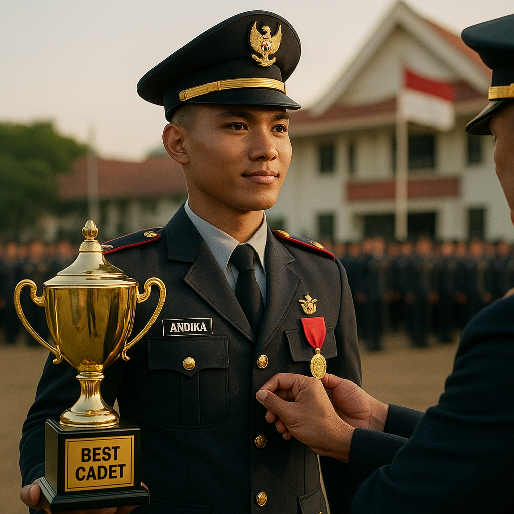 Tekad Baja di Usia Muda: Kisah Taruna Akademi Militer Raih Penghargaan Terbaik