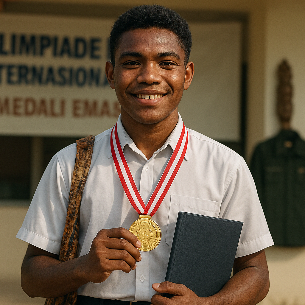 Pelajar SMA dari Papua Raih Medali Emas Olimpiade Fisika Internasional, Bercita-cita Jadi Perwira TNI AD