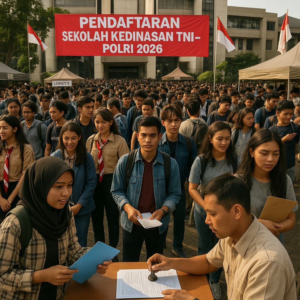 Jelang Pembukaan, Pendaftaran Sekolah Kedinasan TNI-Polri 2026 Dibanjiri Ribuan Pemuda