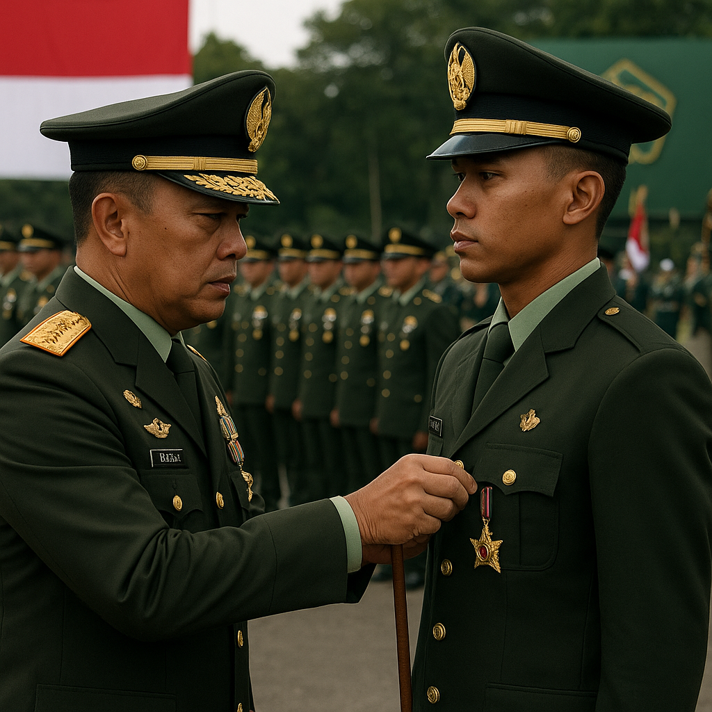Upacara Penganugerahan Bintang Kartika Eka Paksi kepada 25 Prajurit TNI AD