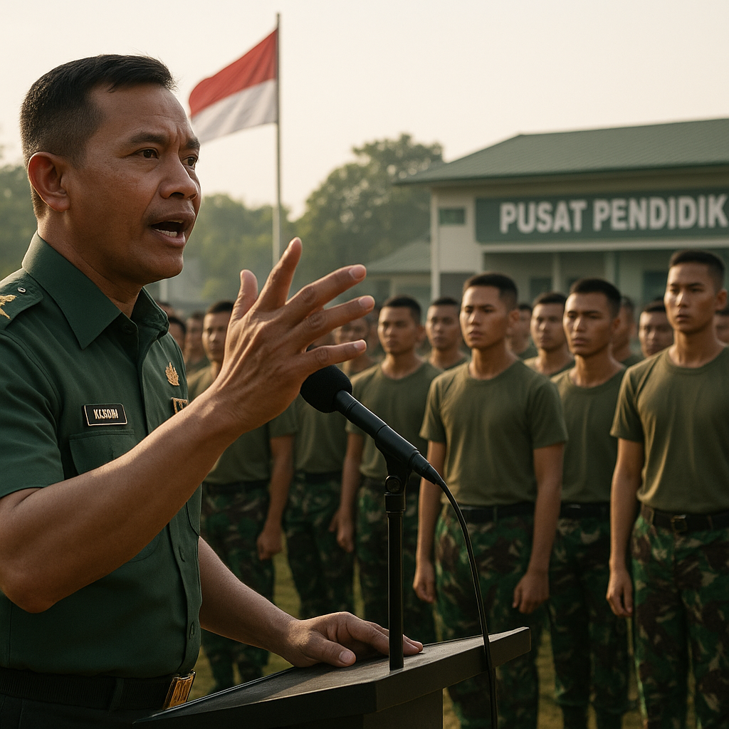 Komandan Kodim Berikan Motivasi kepada Calon Prajurit TNI di Pusat Pendidikan