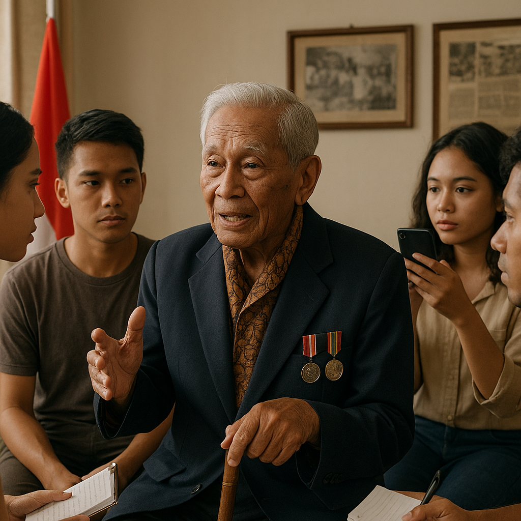 Kisah Veteran Perang Kemerdekaan yang Masih Aktif Membina Pemuda