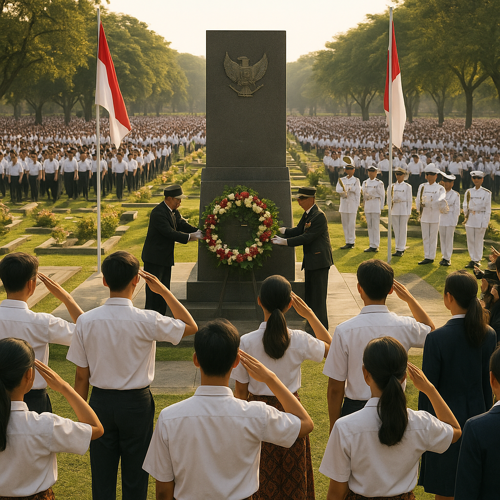 Upacara Peringatan Hari Lahir Pancasila di Makam Pahlawan, Diikuti Ribuan Pelajar dan Mahasiswa