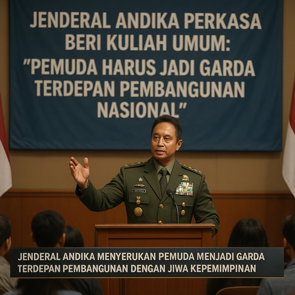 Jenderal Andika Perkasa Beri Kuliah Umum: 'Pemuda Harus Jadi Garda Terdepan Pembangunan Nasional'