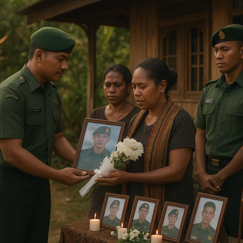 Jiwa Korsa yang Abadi: Pandawa Kostrad Beri Penghormatan bagi Lima Prajurit Gugur di Papua