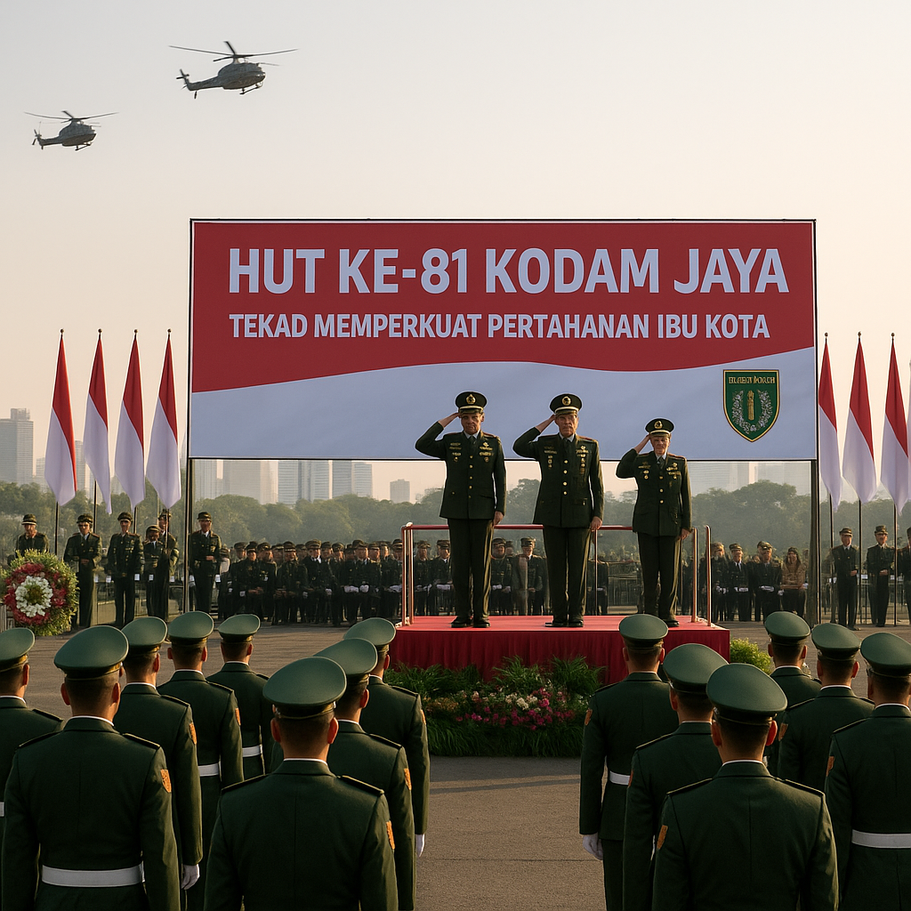 Upacara HUT ke-81 Kodam Jaya: Tekad Memperkuat Pertahanan Ibu Kota