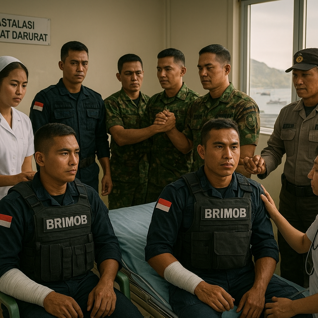 Ujian Loyalitas di Labuan Bajo: Empat Brimob Tetap Tegar Usai Penikaman, Sinergi TNI-Polri Diuji dan Ditegakkan