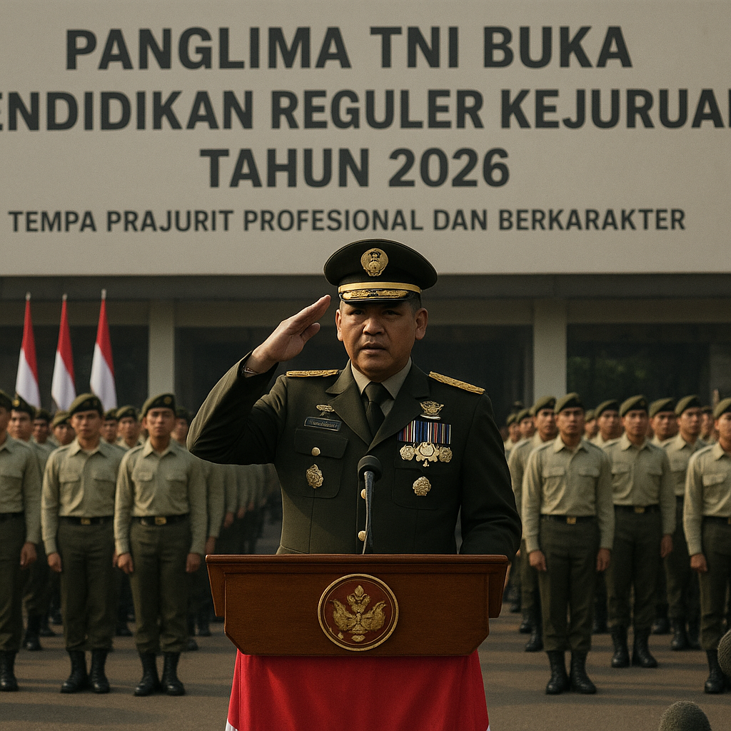 Panglima TNI Buka Pendidikan Reguler Kejuruan, Tempa Prajurit Profesional dan Berkarakter