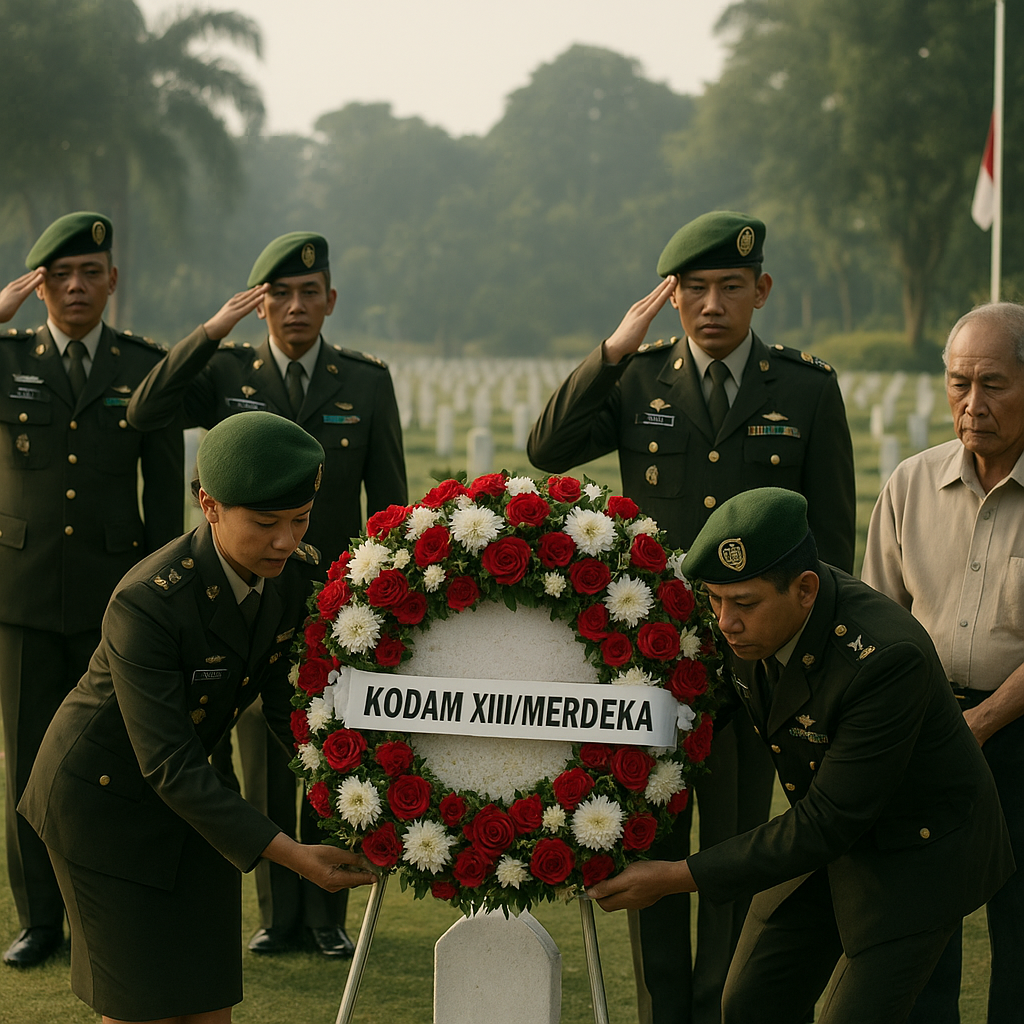 Kodam XIII/Merdeka Ziarah ke Taman Makam Pahlawan, Menghidupkan Semangat Juang 45