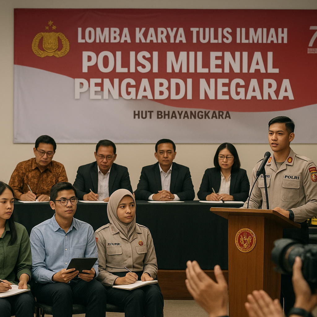 Jelang HUT Bhayangkara, Polri Gelar Lomba Karya Tulis Ilmiah Bertema 'Polisi Milenial Pengabdi Negara'