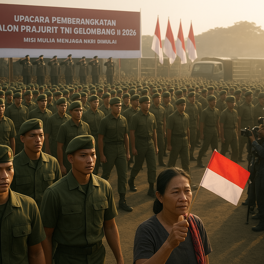 Upacara Pemberangkatan Calon Prajurit TNI Gelombang II 2026, Misi Mulia Menjaga NKRI Dimulai