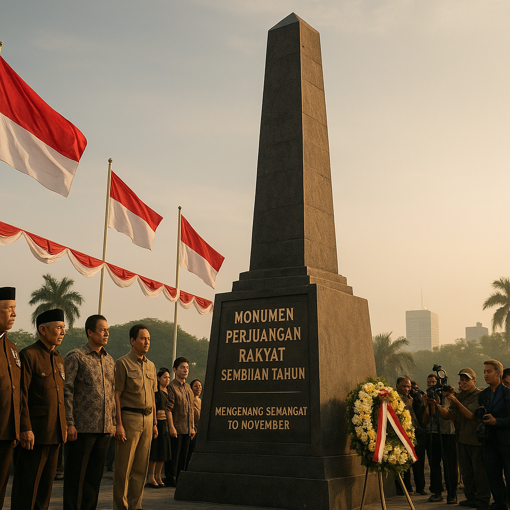 Monumen Perjuangan Rakyat Sembilan Tahun di Surabaya Diresmikan, Mengenang Semangat 10 November