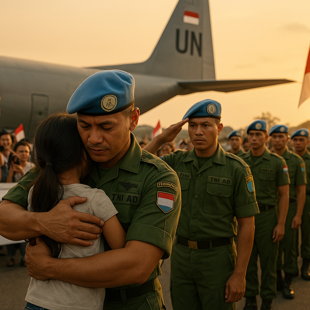 Prajurit TNI AD Kembali dari Misinya di Kongo, Cerita Pengorbanan di Bawah Bendera Merah Putih