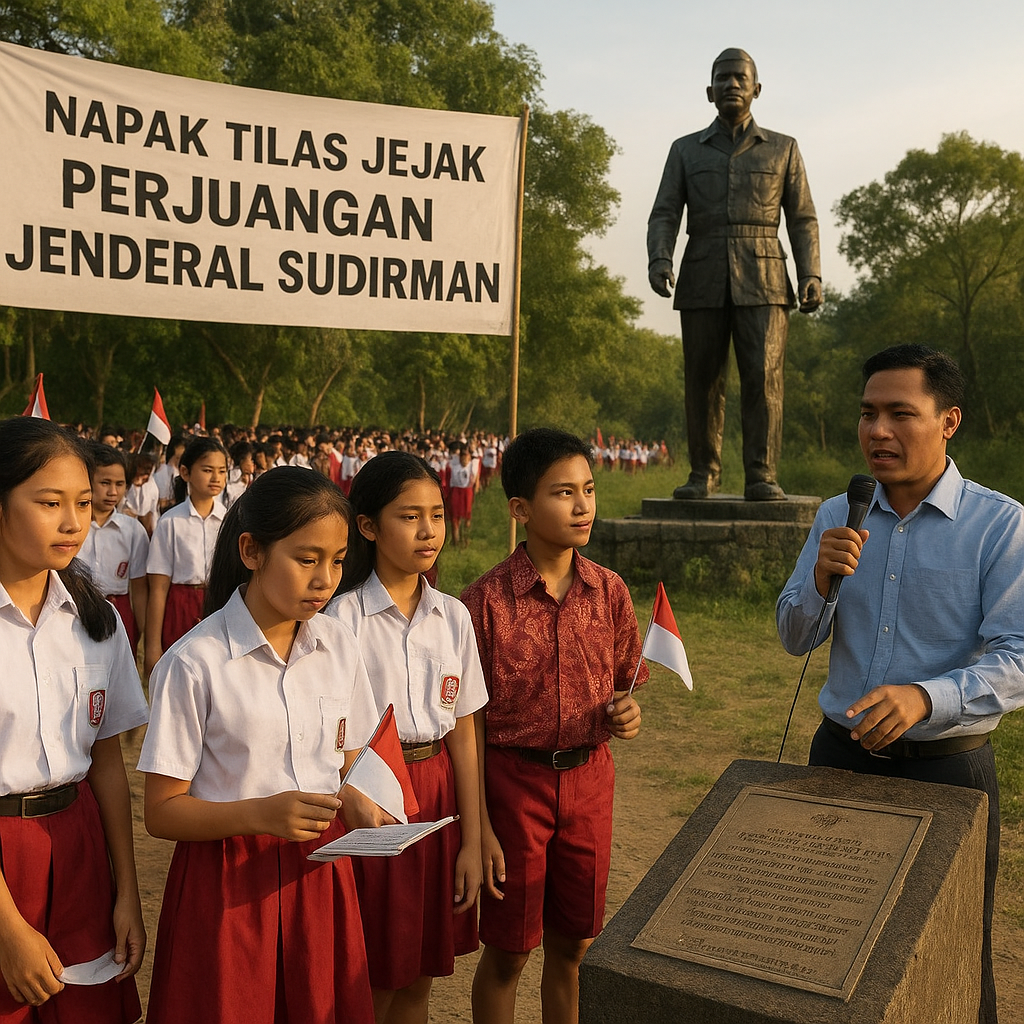 Napak Tilas Jejak Perjuangan Jenderal Sudirman, Ratusan Pelajar Ikuti Trail Sejarah