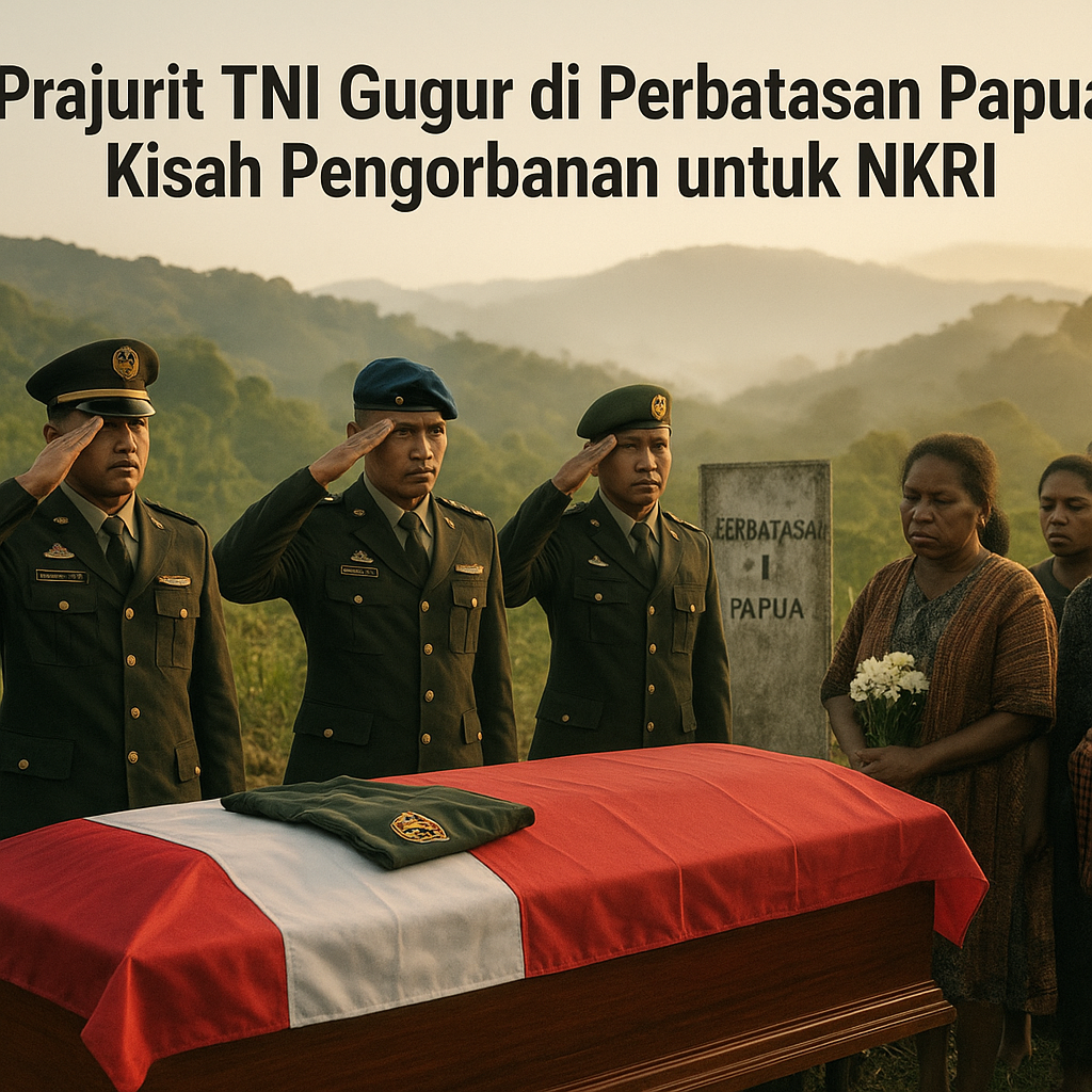 Prajurit TNI Gugur di Perbatasan Papua, Kisah Pengorbanan untuk NKRI