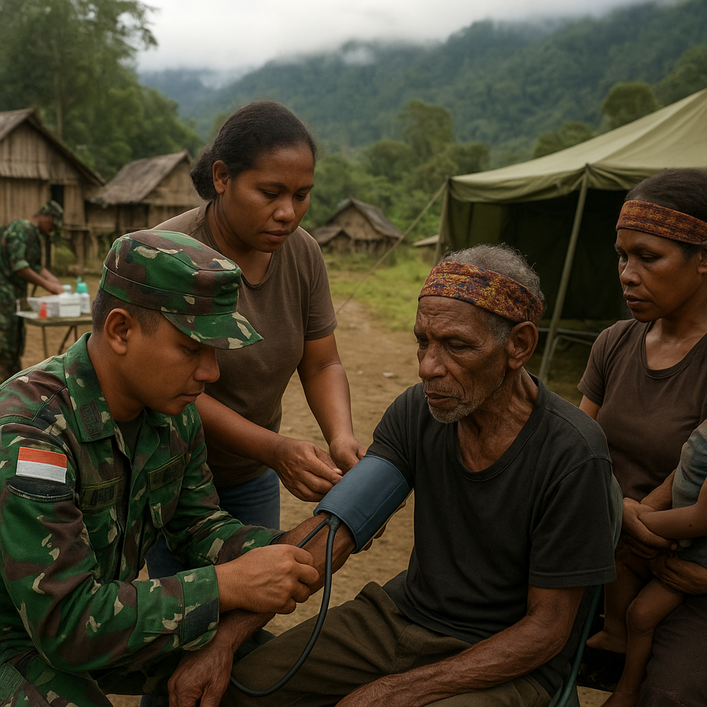 Sentuhan Prajurit: Bakti Husada Satgas Yonif 621/Manuntung untuk Warga Pedalaman Papua Tengah