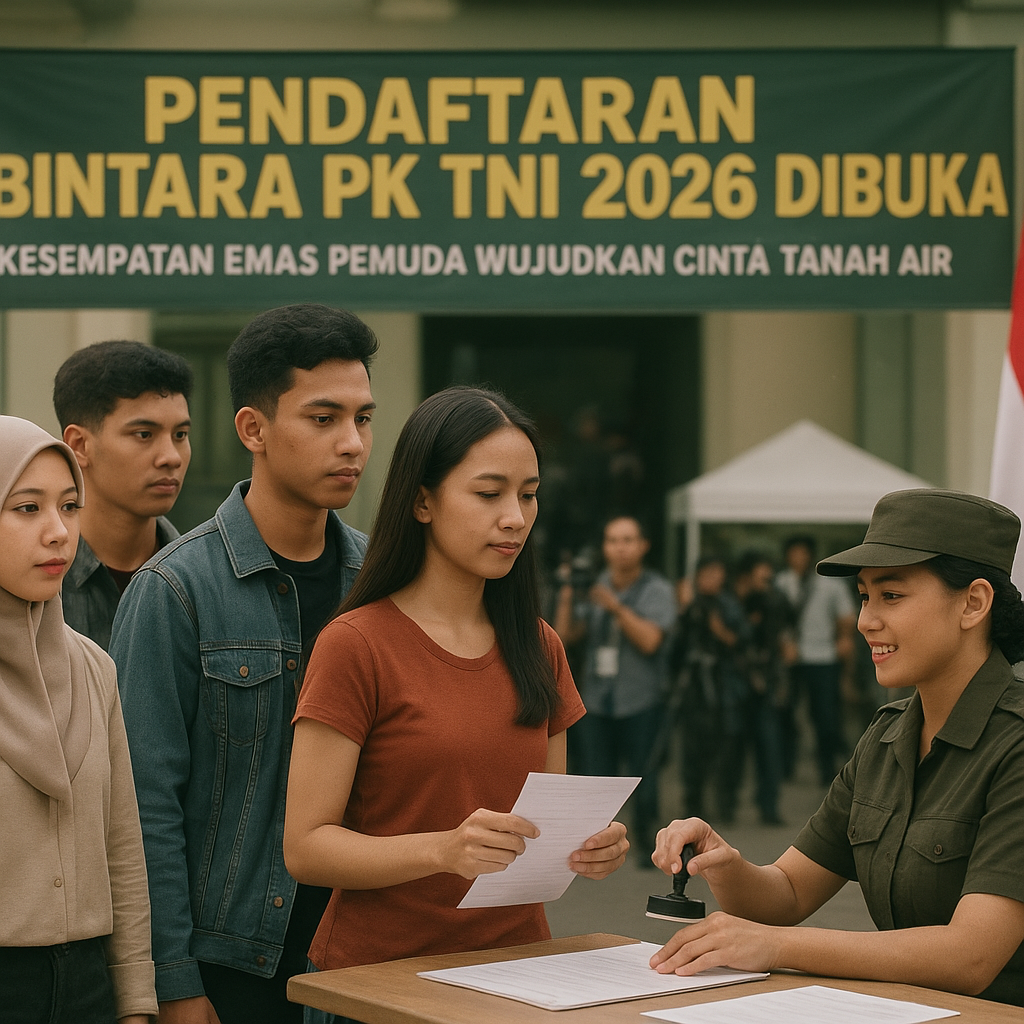 Pendaftaran Bintara PK TNI 2026 Dibuka, Kesempatan Emas Pemuda Wujudkan Cinta Tanah Air