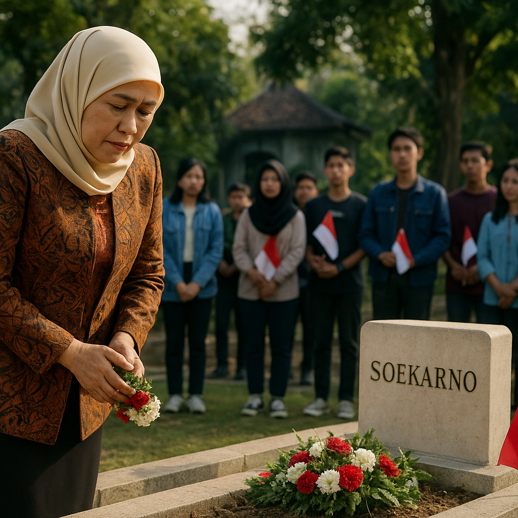 Khofifah Ziarah ke Makam Bung Karno: Pengingat Semangat Berjuang