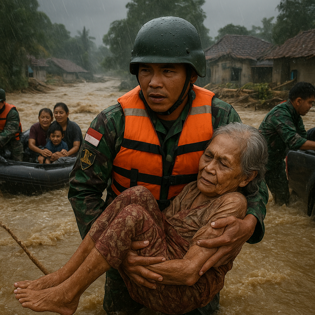 Pahlawan Modern: Kisah Prajurit TNI yang Menyelamatkan Warga dari Bencana Banjir Bandang