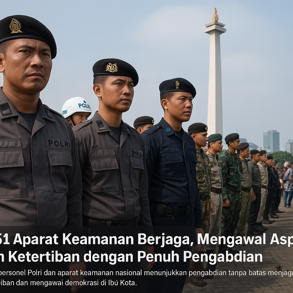 3.761 Aparat Keamanan Berjaga, Mengawal Aspirasi dan Ketertiban dengan Penuh Pengabdian