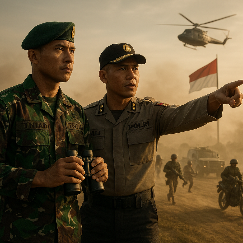 Latihan Gabungan TNI-Polri Perkuat Ketangguhan dan Sinergi Menjaga Kedaulatan NKRI
