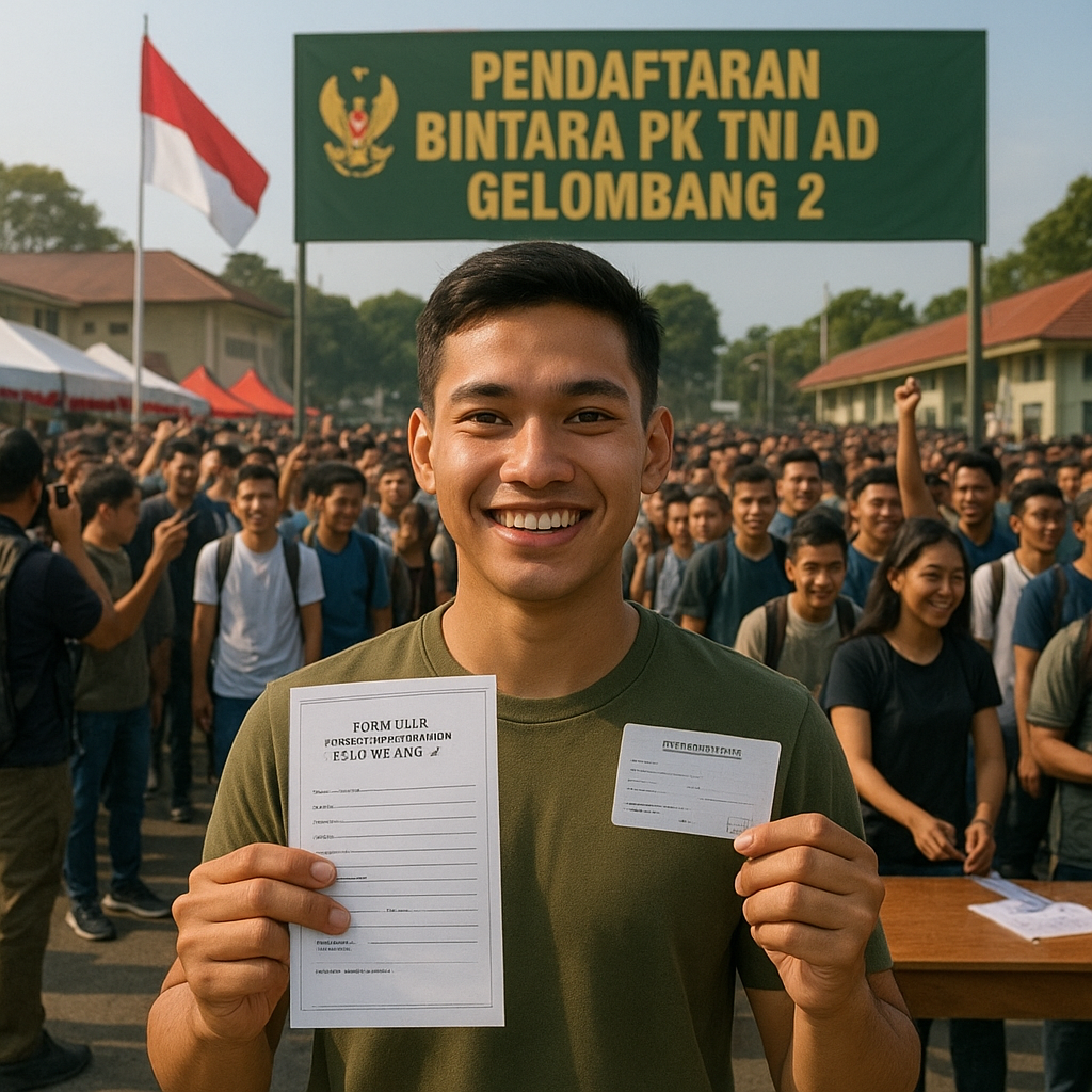 Generasi Muda Serbu Pendaftaran Bintara PK TNI AD Gelombang 2, Semangat Nasionalisme Berkobar