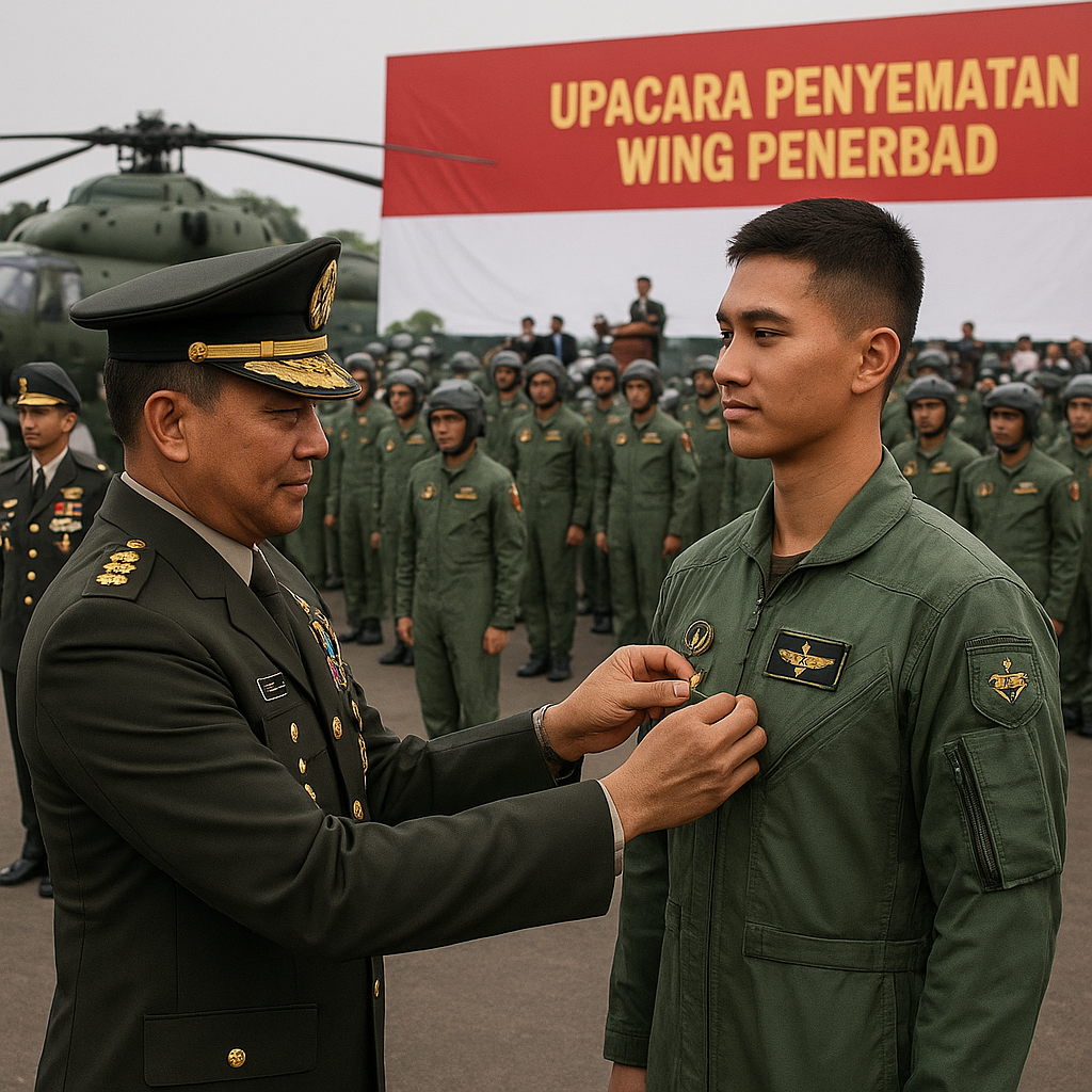 Upacara Penyematan Wing Penerbad, 34 Prajurit TNI AD Resmi Jadi Penerbang Helikopter Tempur