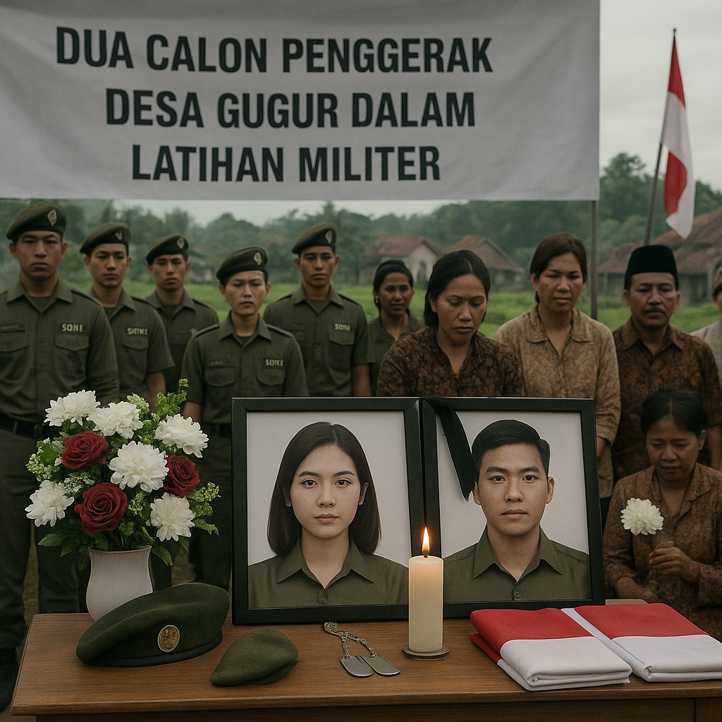Dua Calon Penggerak Desa Gugur dalam Latihan Militer, Bukti Keteguhan Jiwa di Jalan Pengabdian