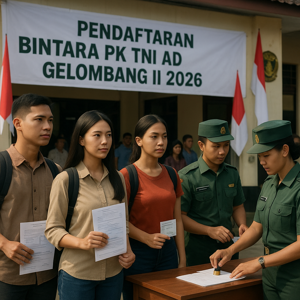 Pendaftaran Bintara PK TNI AD Gelombang II Dibuka, Kesempatan Emas Mengabdi dengan Jiwa Ksatria