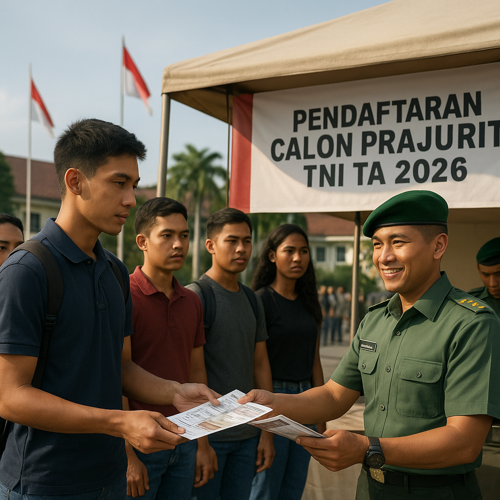 Pendaftaran Calon Prajurit TNI TA 2026 Dibuka, Kesempatan Emas Pemuda Indonesia Abdi Negara