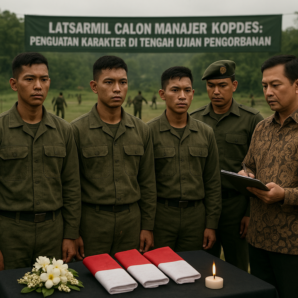 Evaluasi Latsarmil Calon Manajer Kopdes: Penguatan Karakter di Tengah Ujian Pengorbanan