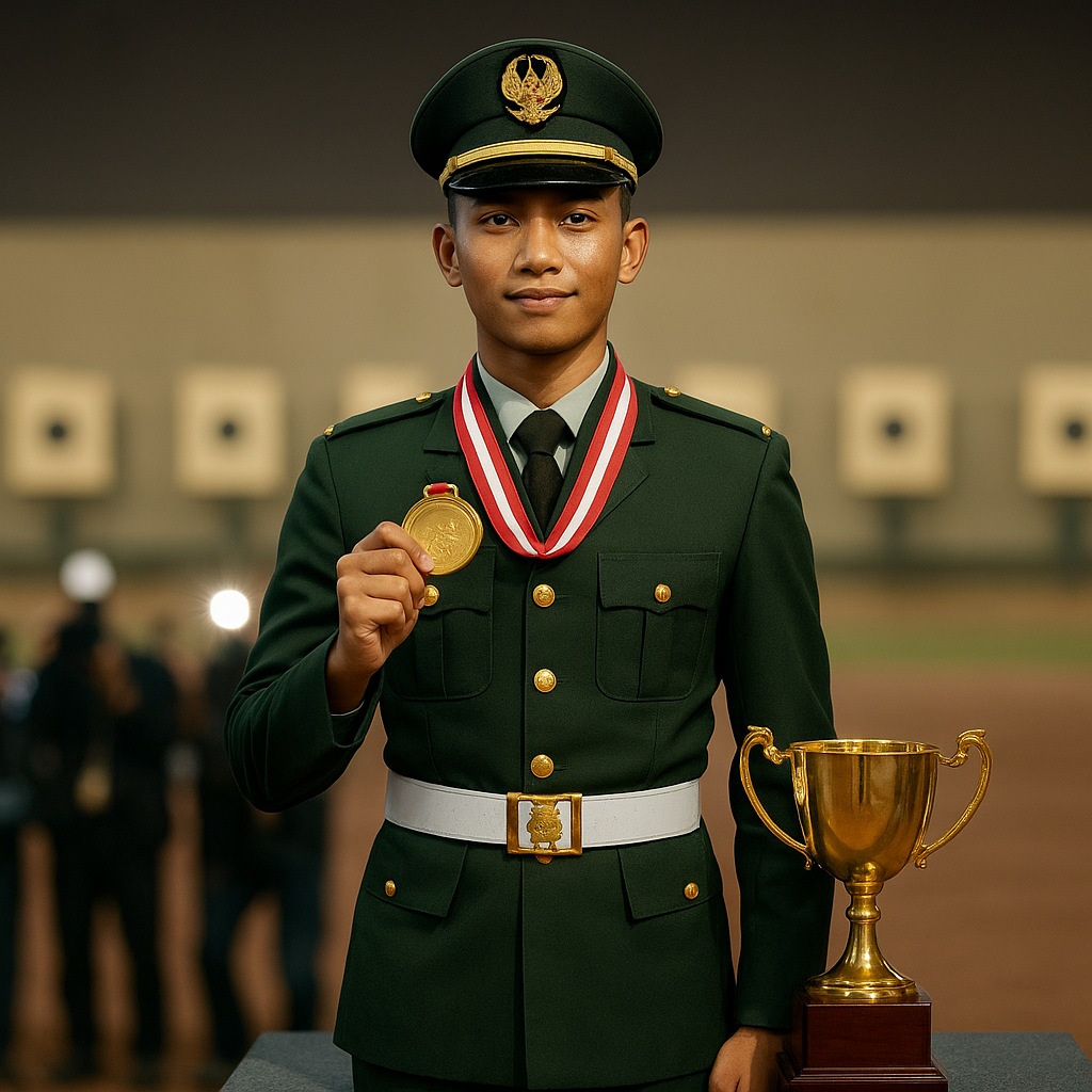Taruna Akmil Raih Medali Emas di Kejuaraan Menembak Internasional, Persembahkan untuk Indonesia