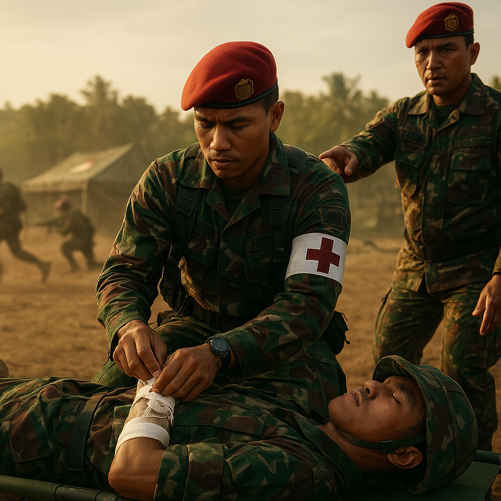 Pusdikpassus Kopassus Gelar Pelatihan Combat Medic untuk Tingkatkan Kemampuan Tempur