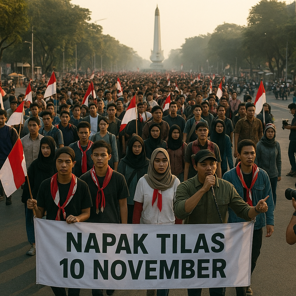 Napak Tilas Perjuangan Pahlawan di Surabaya, Ratusan Pemuda Ikuti Jejak Heroik 10 November