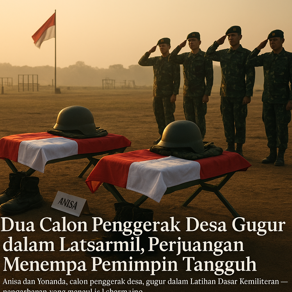 Dua Calon Penggerak Desa Gugur dalam Latsarmil, Perjuangan Menempa Pemimpin Tangguh