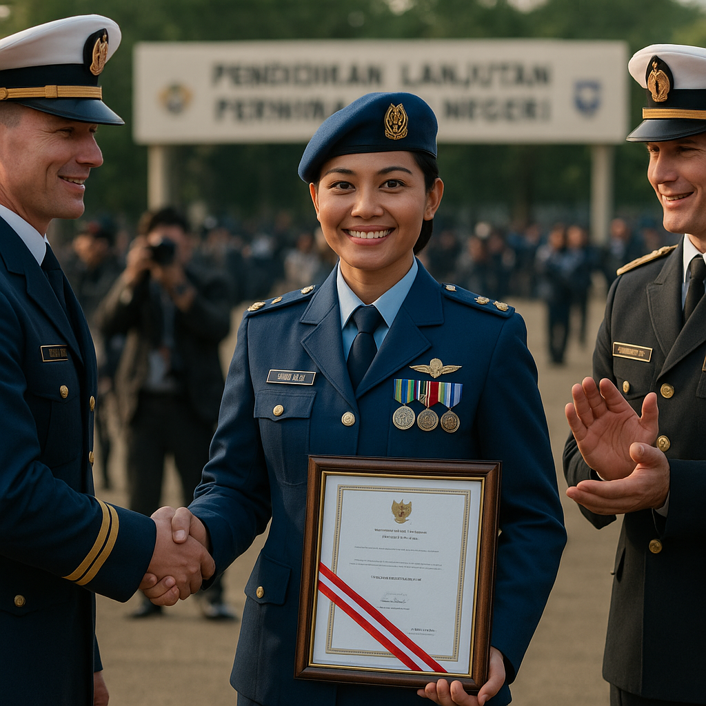 Prajurit Wanita TNI AU Raih Predikat Terbaik di Pendidikan Lanjutan Perwira Luar Negeri