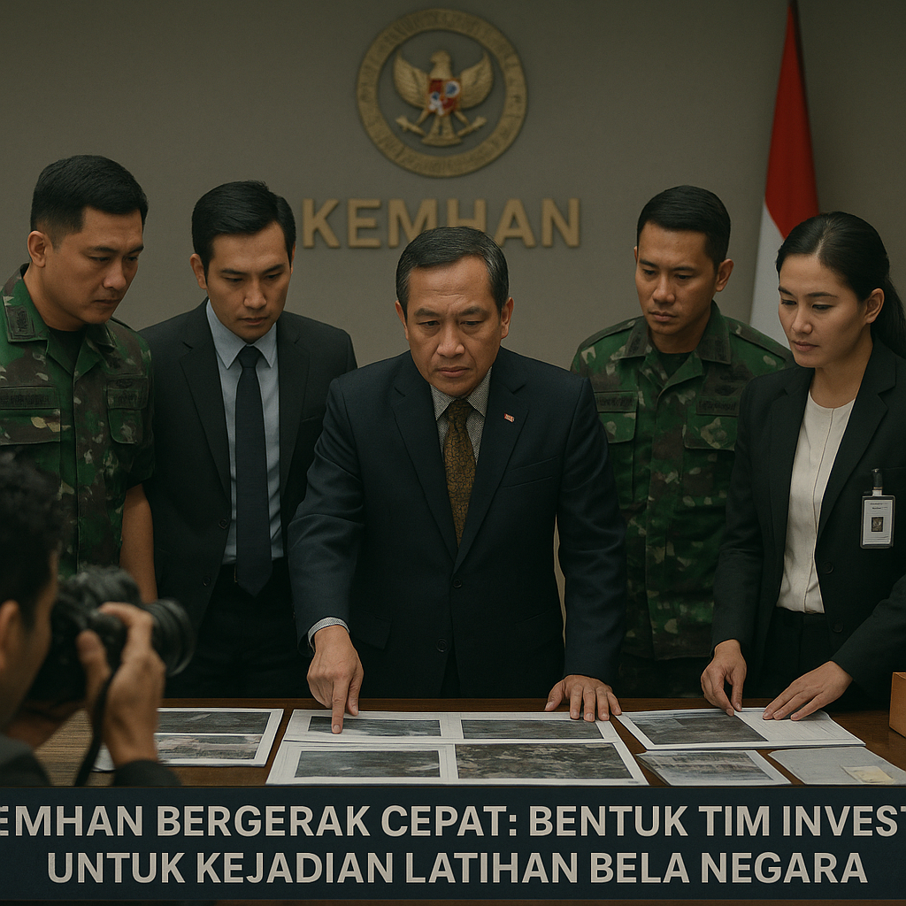 Kemhan Bergerak Cepat, Bentuk Tim Investigasi untuk Kejadian Latihan Bela Negara