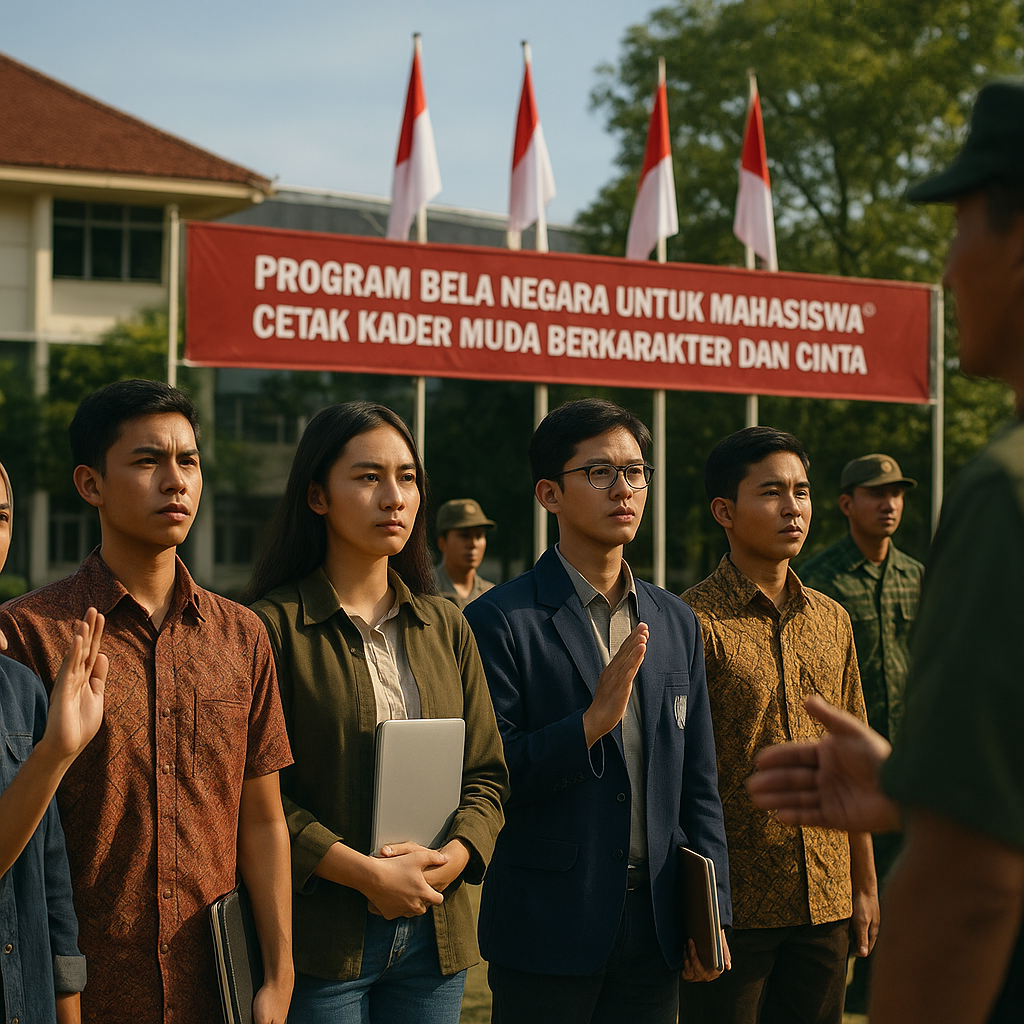 Program 'Bela Negara untuk Mahasiswa' Cetak Kader Muda Berkarakter dan Cinta Tanah Air