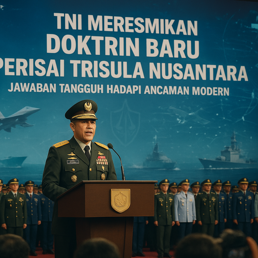 TNI Meresmikan Doktrin Baru Perisai Trisula Nusantara, Jawaban Tangguh Hadapi Ancaman Modern