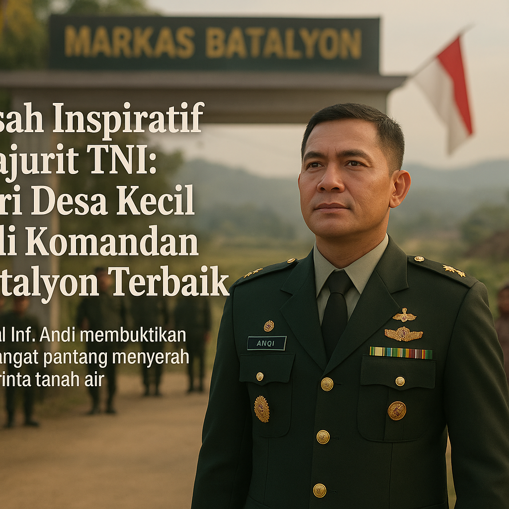 Kisah Inspiratif Prajurit TNI: Dari Desa Kecil Jadi Komandan Batalyon Terbaik