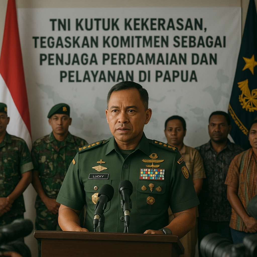 TNI Kutuk Kekerasan, Tegaskan Komitmen sebagai Penjaga Perdamaian dan Pelayanan di Papua
