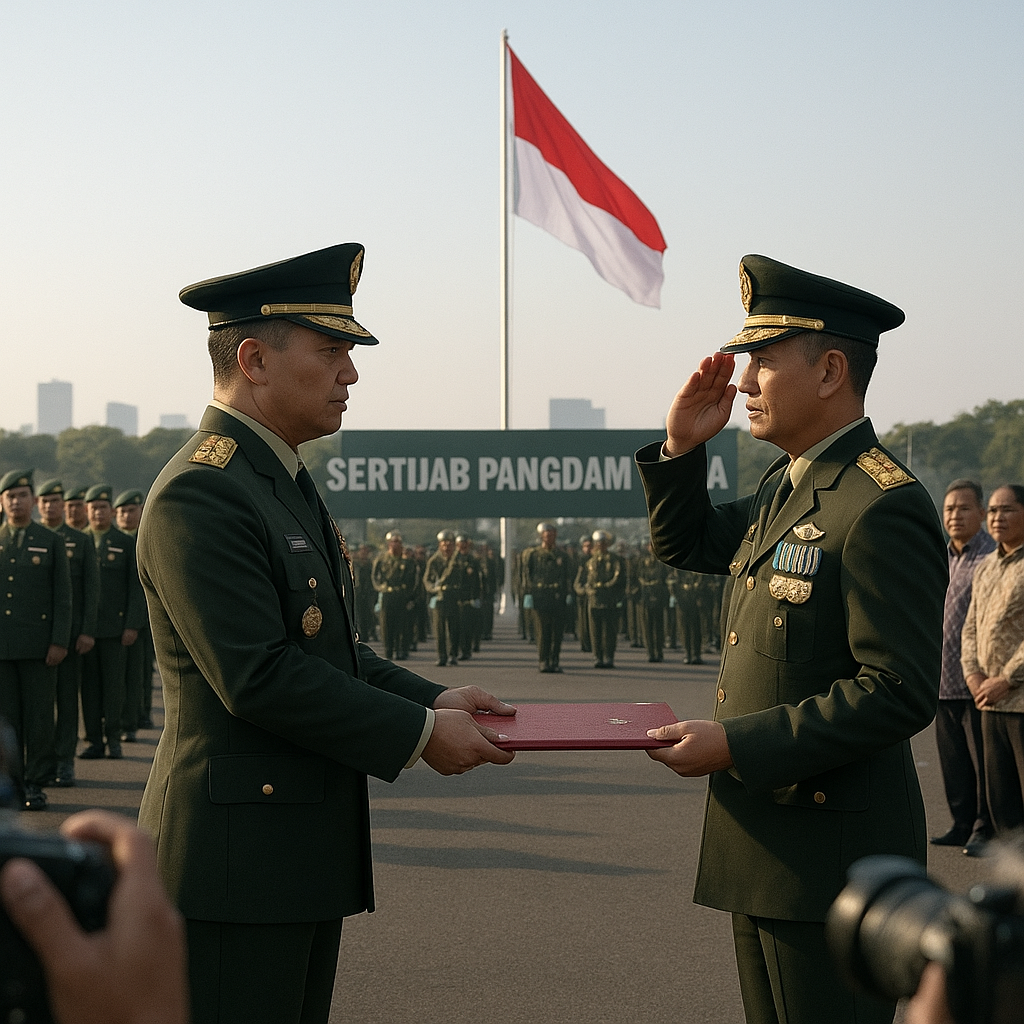 Pangdam Jaya Pimpin Sertijab, Komitmen Tingkatkan Profesionalisme dan Kemanunggalan TNI-Rakyat