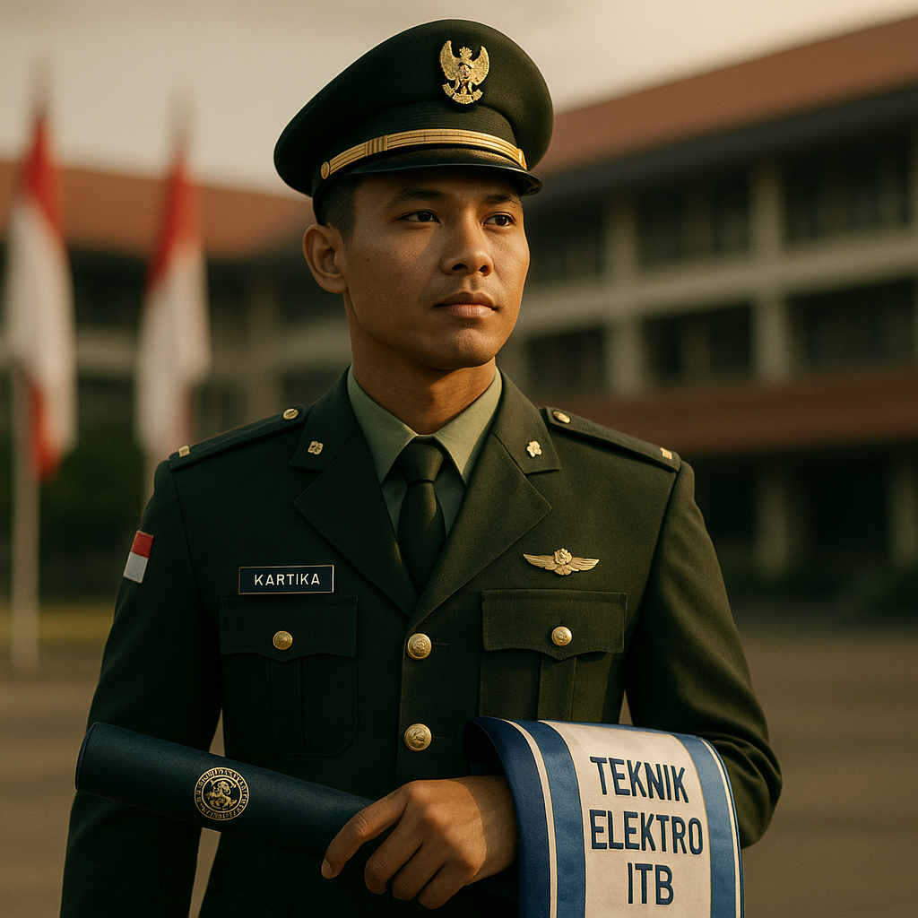Perwira TNI AD Lulusan Terbaik Teknik Elektro ITB: Dari Kampus Merah Putih Menuju Medan Pengabdian
