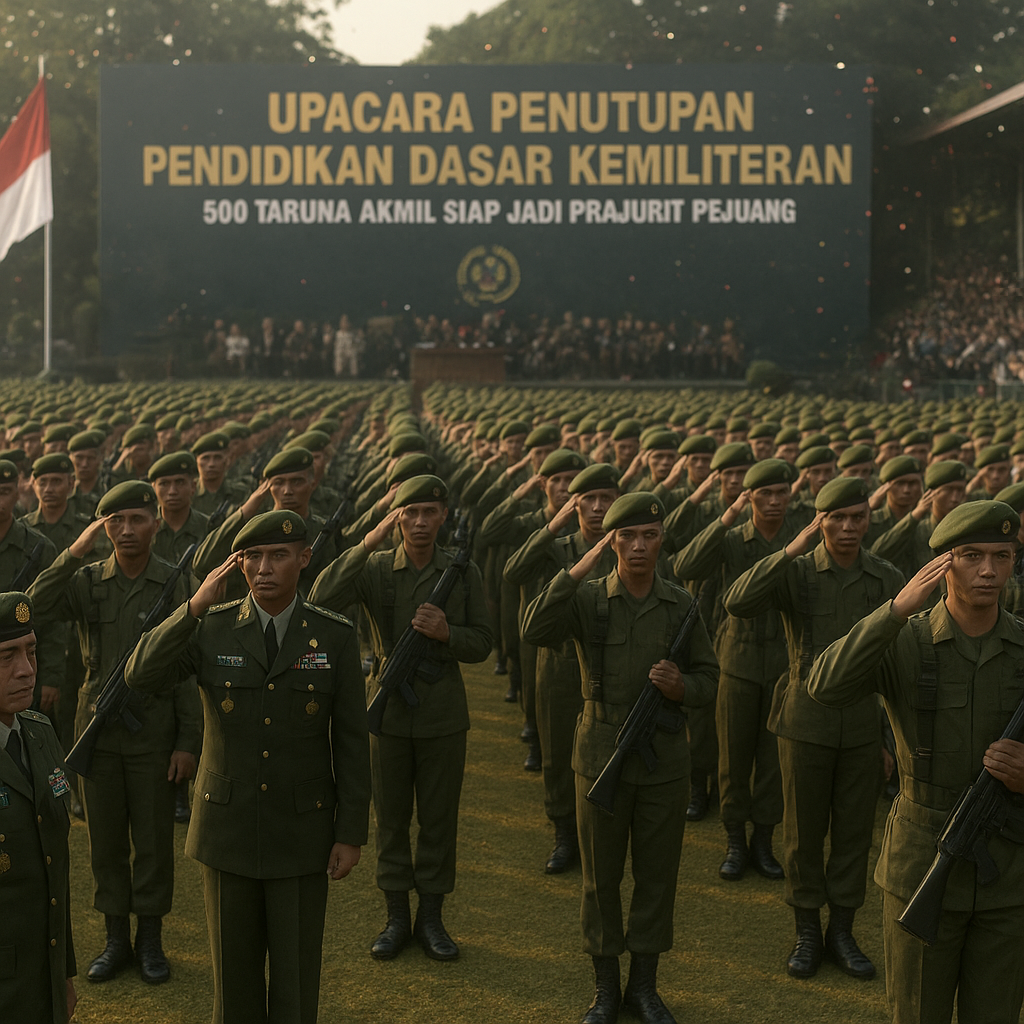 Upacara Penutupan Pendidikan Dasar Kemiliteran, 500 Taruna Akmil Siap Jadi Prajurit Pejuang