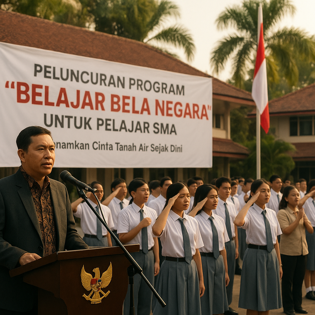 Peluncuran Program "Belajar Bela Negara" untuk Pelajar SMA, Tanamkan Cinta Tanah Air Sejak Dini
