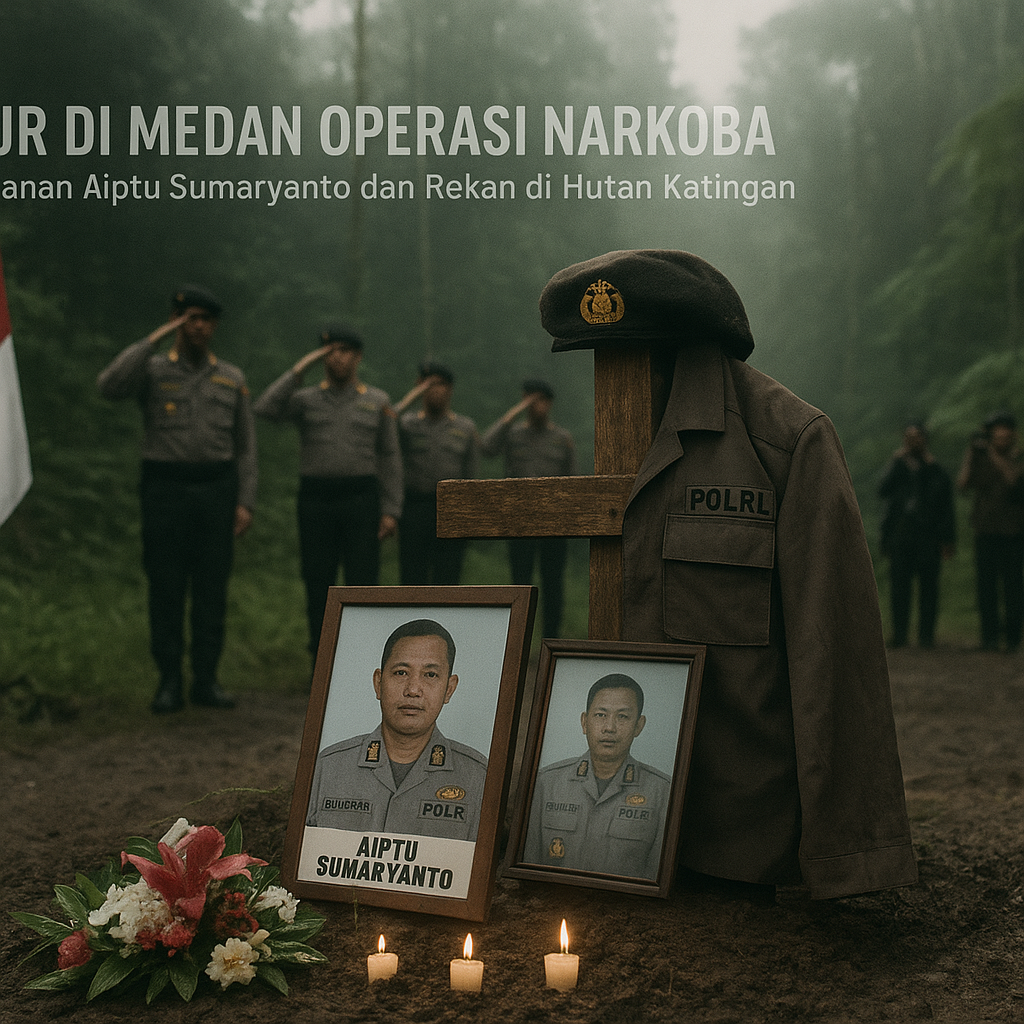 Gugur di Medan Operasi Narkoba, Pengorbanan Tak Kenal Takut Aiptu Sumaryanto dan Rekannya di Hutan Katingan