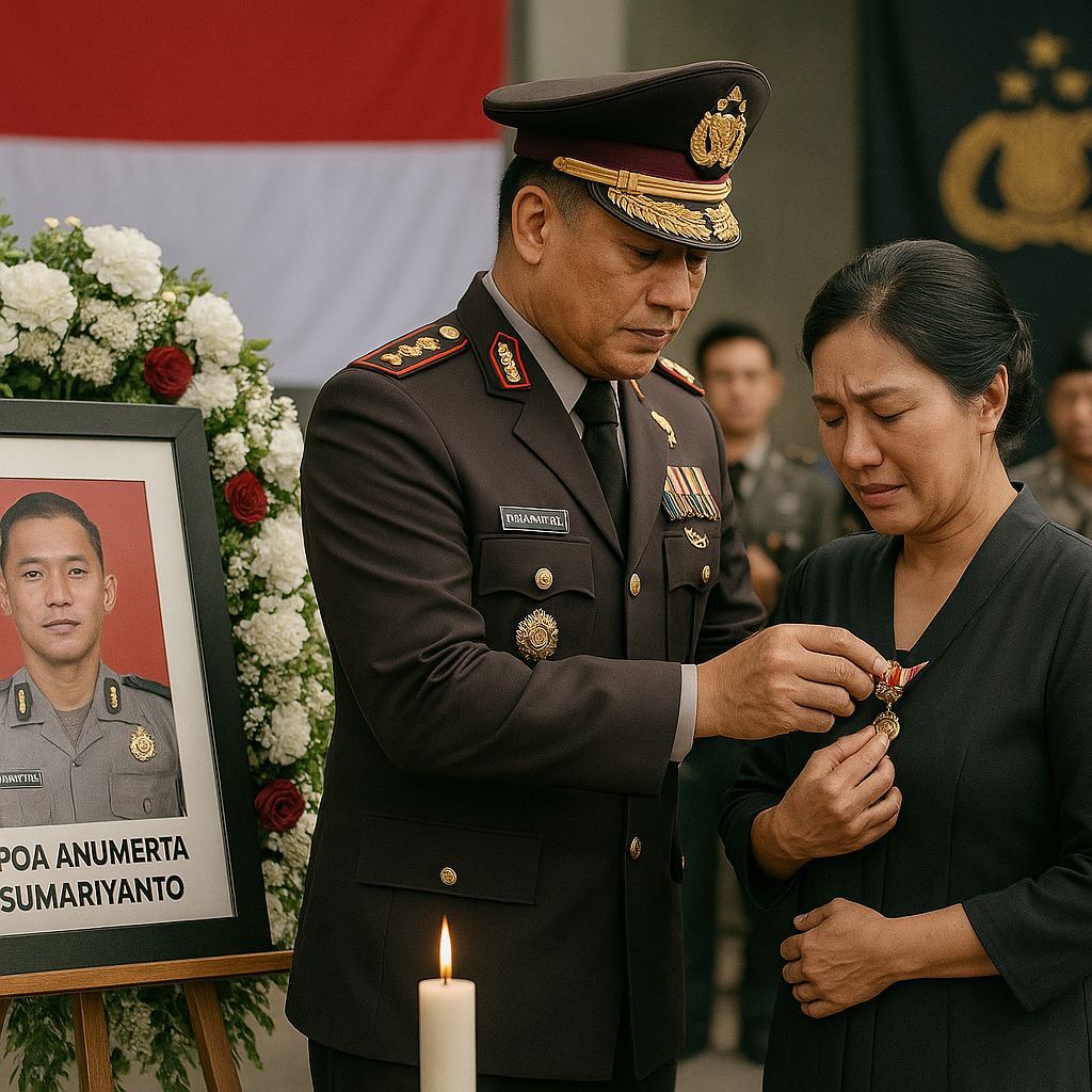 Gugur Saat Gerebek Bandar Narkoba, Kapolri Anugerahkan Kenaikan Pangkat Luar Biasa untuk Ipda Anumerta Sumariyanto