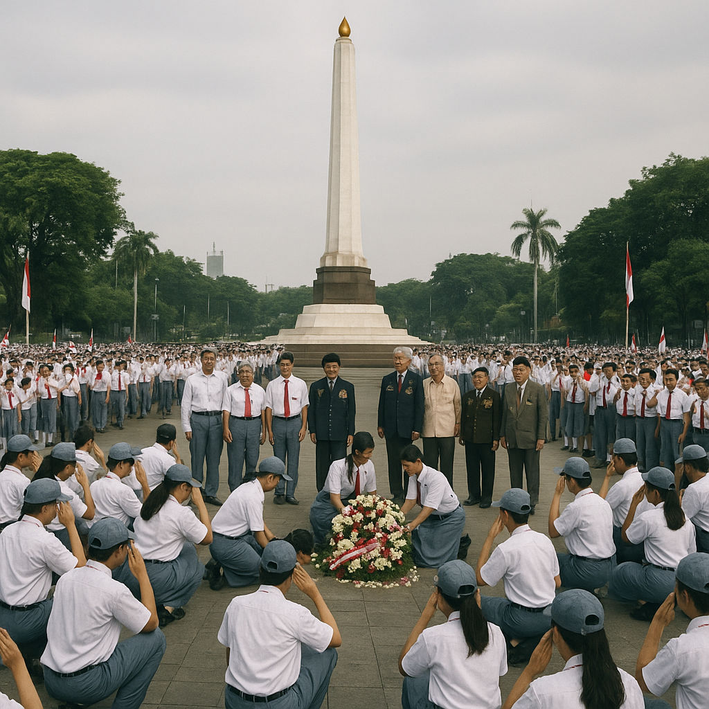 Napak Tilas Pertempuran 10 November, Ratusan Siswa SMA Ziarah ke Tugu Pahlawan