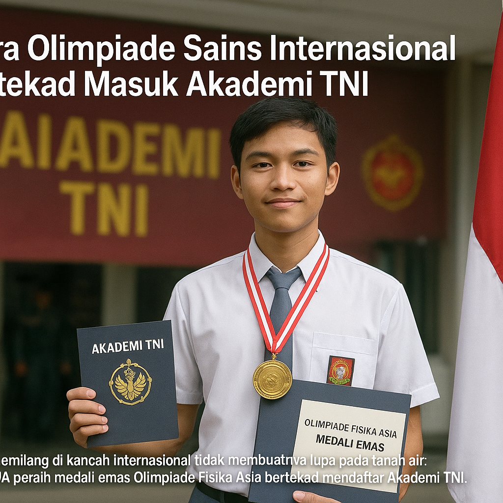 Juara Olimpiade Sains Internasional Bertekad Masuk Akademi TNI